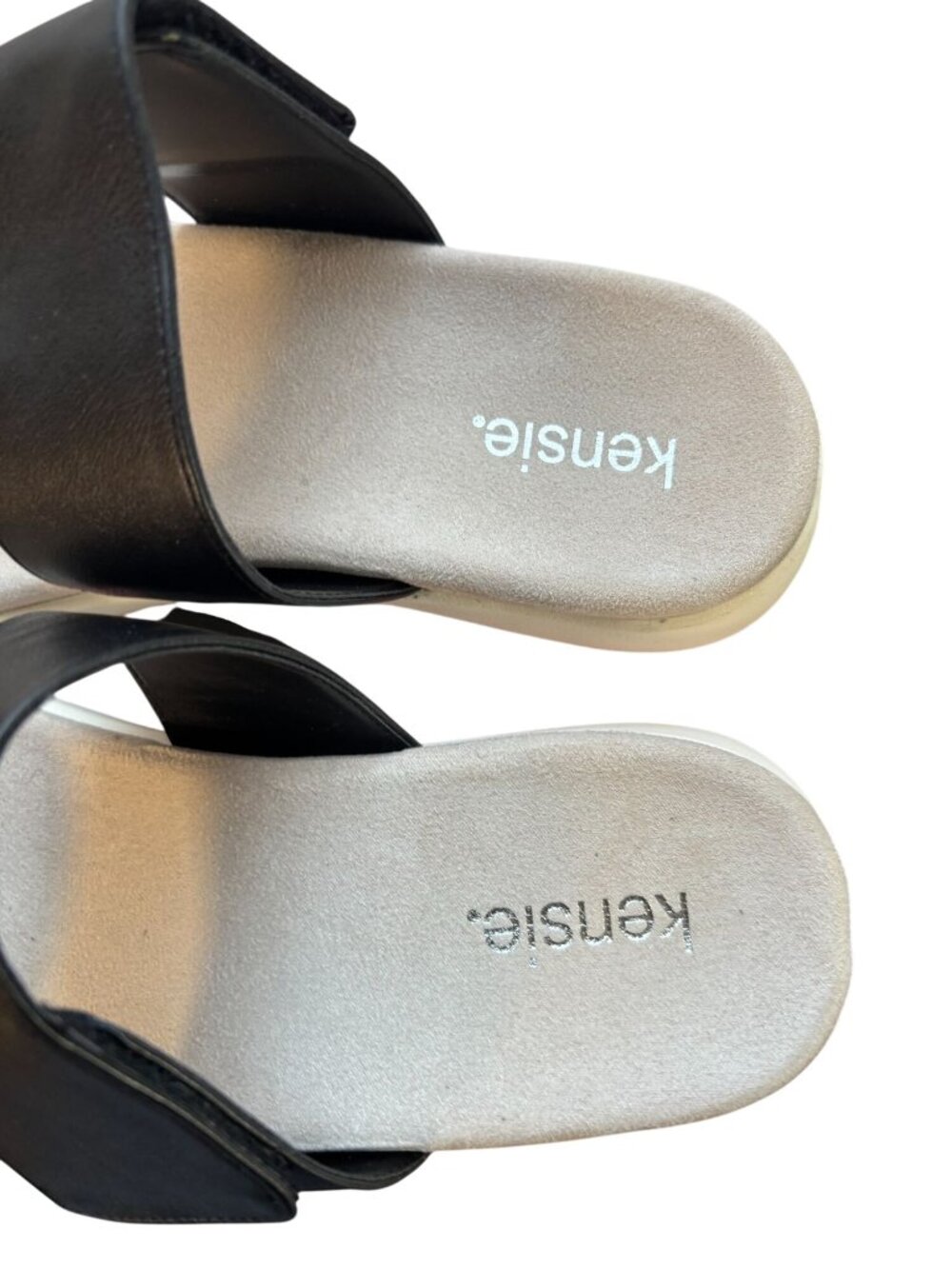 Kensie Jipsy Ladies Black Slide Sandals With Cushioned Footbed & Non-Slip Sole - Picture 3 of 7